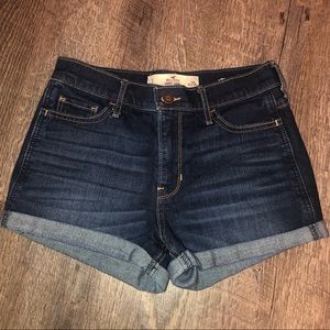 High-rise short shorts